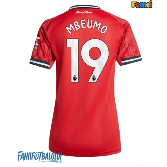 Manchester United Bryan Mbeumo #19 Tricou Fotbal Replică 2025-26 Femei Acasa